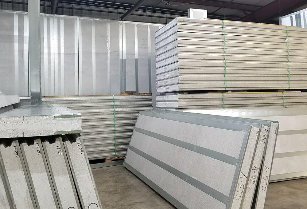 A completed ThermaSteel building
